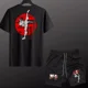 thumbnail image 2 of Conjunto Gym, Gimnasio, Baki, Playera + Short Con Licra, Fit, 2 of 8