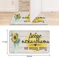 thumbnail image 6 of Black Text Sunflower Flowers (7) Welcome Doormat for Indoor/Outdoor Entrance Black Text Sunflower Flowers (7) Decoration Door Mat Kitchen Door Mat Bedroom Doormat 17x30 Inch, 6 of 6