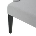 thumbnail image 6 of GDF Studio Maggie Contemporary Tufted Dining Chairs, Set of 4, Light Gray Fabric and Espresso, 6 of 9