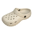 thumbnail image 4 of Rokment Womens Mens Clogs with Back Straps Wide Width Comfortable Quick Drying Closed Toe Orthopedic Walking Slip on Slippers Garden Shoes Barefoot Water Sandals for Beach Khaki Size 8.5, 4 of 7