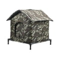 thumbnail image 4 of Casa para gatos de exterior con base elevada para una comunidad en el patio trasero. S, 4 of 8
