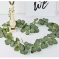 thumbnail image 3 of Guirnaldas de eucalipto artificiales, juego de 2 guirnaldas verdes, vides de eucalipto de seda falsa, Fondo de boda, decoración Floral de pared, 3 of 5