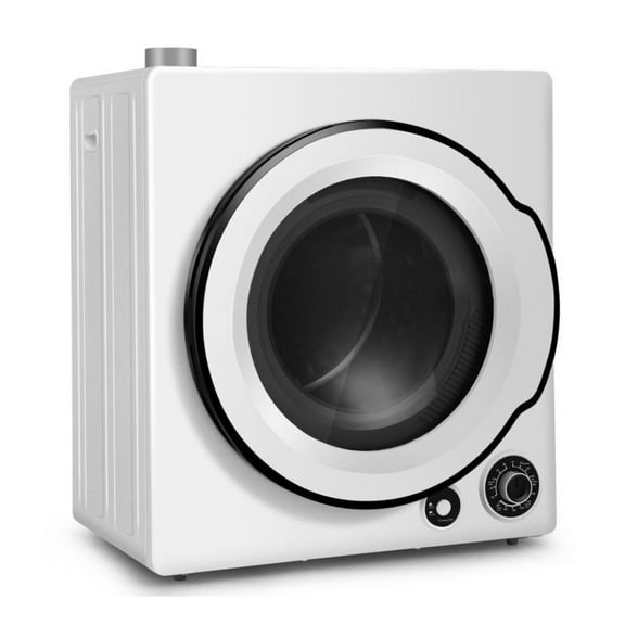 Electric Tumble Dryer, 13.2lbs Compact Laundry Dryer with Stainless Steel Tub, 4 Drying Modes, White - Ideal for Apartments & Dorms