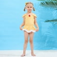 thumbnail image 4 of KAWELL Little Girls One Piece Summer Swimwear Role Play Bikini Swim Suit Toddler Tankini Red 3-10 Years, 4 of 6