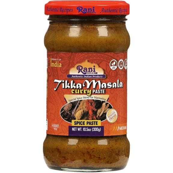 Rani Tikka Masala Cooking Spice Paste 10.5oz (300g) Glass Jar ~ No Colors | All Natural | NON-GMO | Kosher | Vegan | Gluten Free | Indian Origin