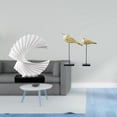 thumbnail image 2 of Escultura de ola, estatua abstracta, adorno de pájaro, figuras de madera, estatuas de pájaros, centro de mesa de resina con detalles de diseño creativ, 2 of 8
