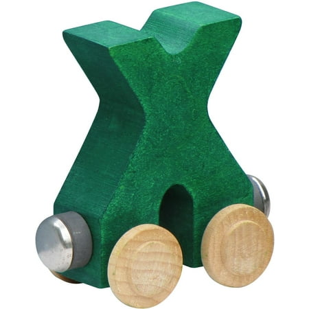 Name Train Accessory - Name Train - Bright Color Childrens Wooden Trains Letter X