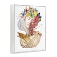 thumbnail image 3 of Stupell Industries Serenity Statue Collage Abstract Painting White Framed Art Print Wall Art, 16 x 20, 3 of 8