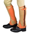 thumbnail image 6 of TuffRider Children's Double Up Air Mesh Half Chap and Glove Set Tan/Burnt Orange X-Small, 6 of 7