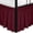 Burgundy, variant on Wrap Around Bed Skirts with Split Corners for King Beds 14" Drop, Ivory Elastic Dust Ruffles Adjustable Easy Fit Wrinkle & Fade Resistant Silky Luxurious Fabric Machine Washable