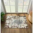 thumbnail image 4 of Luxe Weavers Euston Collection Abstract Area Rug 7680 Brown 2x3, 4 of 9