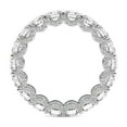 thumbnail image 4 of Round Shape Lab Grown Diamond Reona Eternity Ring For Women | 2 Carat IGI Certified 14K White Gold | FG-VS Quality Friendly Diamonds Eternity Ring Size 9.5, 4 of 5