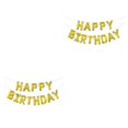 thumbnail image 3 of Toystoory Pancarta de globos de feliz cumpleaños - Inflado seguro y fácil Diseño ecológico y no tóxico Oro Oro 2Conjunto, 3 of 6