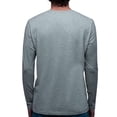 thumbnail image 2 of Playera Manga Larga Para Hombre De Algodón Pima y Tela Spandex Unbranded Co Long Sleeve Crew Neck Heather Gray XL, 2 of 6