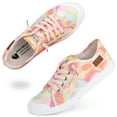 thumbnail image 4 of JENN ARDOR Slip on Sneakers for Women Low-top Canvas Flat Shoes Multicolor Size 7, 4 of 12