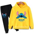 thumbnail image 3 of Conjunto de sudadera con capucha de punto para niñas, conjuntos de manga larga para niños de 3 a 14 años, conjuntos de chándal informal con capucha y pantalones para bebés y niños, 3 of 5