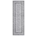 thumbnail image 2 of Garvee 2'x6' Runner Rug Modern Geometric Bordered Rug Runners Non-Slip Bedroom Rugs for Laundry Room Kitchen, Gray, 2 of 7