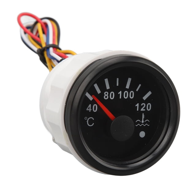 Marine Engine Water Temperature Gauge 2" 52mm Pointer Digital Water Temp Gauge Meter 40 To 120 DC9-32V With Backlight For RVs Yachts Fishing Boats