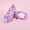 thumbnail image 4 of Abomasnow Girls Polka Dot Tulle Bow Crisscross Elastic Strap Split Sole Ballet Dance Shoes Casual Lightweight Yoga Shoes, 4 of 9