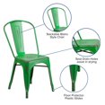 thumbnail image 2 of Distressed Copper Metal Indoor-Outdoor Stackable Chair, 2 of 9