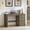 Grey, variant on Buildhom 48" Fluted Office Computer Desk with 3 Drawers & Storage, Wood Writing Table for Home Office, Bedroom, Blue