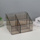 thumbnail image 1 of Portalápices de acrílico transparente, caja de almacenamiento para escritorio de estudiante, caja de almacenamiento multifuncional simple con múltiples rejillas y cilindro para escritorio, 1 of 4