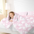 thumbnail image 4 of jejeloiu Lovely Bow Knot Twin Comforter Sets,Pink Cartoon Bowtie Bedding Set For Girls Reversible 2-Piece, 4 of 8