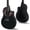 Black, variant on Ktaxon 41 Inch Cutaway Spruce Top Acoustic Guitar, Black Round Back Folk Guitar with Gig Bag & Wrench for Beginners