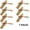 7 Pairs of Brown, variant on 7 Pairs of Portable Small Rectangle White Reading Glasses 3.00 With Pen Holder for Women and Men, Plastic Light Weight Readers +3.00