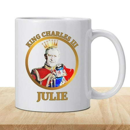 

Geruite King Charles III Mug King Charles III Coffee Mug His Majesty King Charles Cups 350ML Modern Ceramic Coffee Mug Double Sided Printing Souvenir Gift sweetie