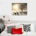 thumbnail image 4 of COMIO The Shortening Winter's Day is Near a Canvas Wall Art Print, Countryside Artwork, 4 of 4