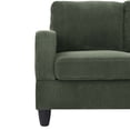 thumbnail image 5 of U Shaped Sectional Sofa,6-Seats Modular Corduroy Sofa Couch with Ottoman for Living Room,Green, 5 of 7