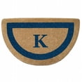 thumbnail image 1 of Nedia Home O2090K 22 x 36 Po Cadre Monophoto Bleu Robuste Tapis Coco - Monogrammé K Demi-Rond, 1 of 1