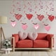 thumbnail image 5 of Cortina romántica en forma de corazón para la puerta de la puerta - Decoración casera de tela roja no tejida para San Valentín, dormitorio, ventana y fiestas, 5 of 5