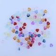 thumbnail image 3 of K-KED 100PCS 8mm Multi-Color Glass Crystal Heart Loose Beads, 3 of 3