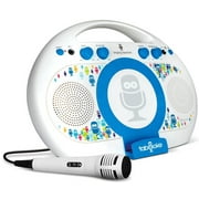 The Singing Machine Tabeoke Portable Bluetooth Karaoke System Compatible with a Variety of Apps, White