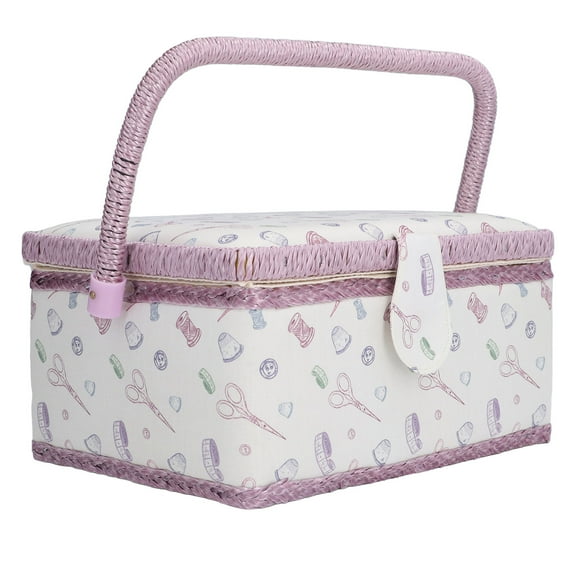 Sewing Basket, High Elasticity Sewing Box Classic Design For Home For Outdoor For Sewing