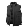 thumbnail image 5 of Bibifish Women's Puffer Vests Solid Multi-Pockets Zip Up Quilted Gilets Sleeveless Casual Lightweight Breathable Hiking Outerwear, 5 of 5