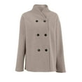thumbnail image 5 of HAJWOH Women's Peacoat, Double Breasted Pea Coat Notched Collar Winter Wool for women outerwear jacket Camel XXL, 5 of 5