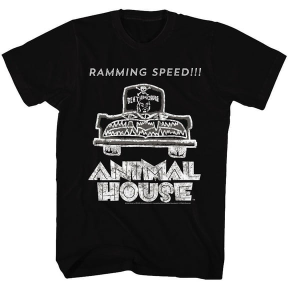 Animal House Ramming Speed Black Adult T-Shirt 4Xl