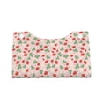 thumbnail image 3 of Uemuo Strawberry And Flowers Pattern Tissue Box Cover Holder, Triangle with Bottom Belt - PVC Leather Decorative Organizer for Tabletop, Bathroom, Car, Office, 3 of 9