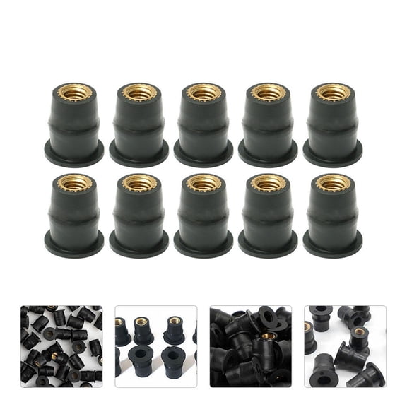 MLINS  10 Pcs Windshield Nut Motorcycle Windscreen Nuts Replacement