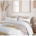 thumbnail image 6 of Ambesonne Flower Duvet Cover Sets, Orchids on Rippling Water, 2-Queen, Off White Orange, 6 of 7
