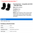 thumbnail image 2 of Front Seat Cover - Compatible with 2003 - 2006 GMC Yukon 2004 2005, 2 of 3