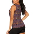 thumbnail image 3 of Balery African Women Camiseta sin mangas estampada ligera para mujer, tops de entrenamiento sin mangas, camisetas de yoga transpirables de secado rápido.-Small, 3 of 7