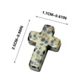 thumbnail image 2 of PLPPYFS Stone Cross Beads Colorful Cross Charm Easter Beads Loose Beads for Easter Decorations Necklace Earring Bracelet Jewelry Making - Clearance Sale, 2 of 3