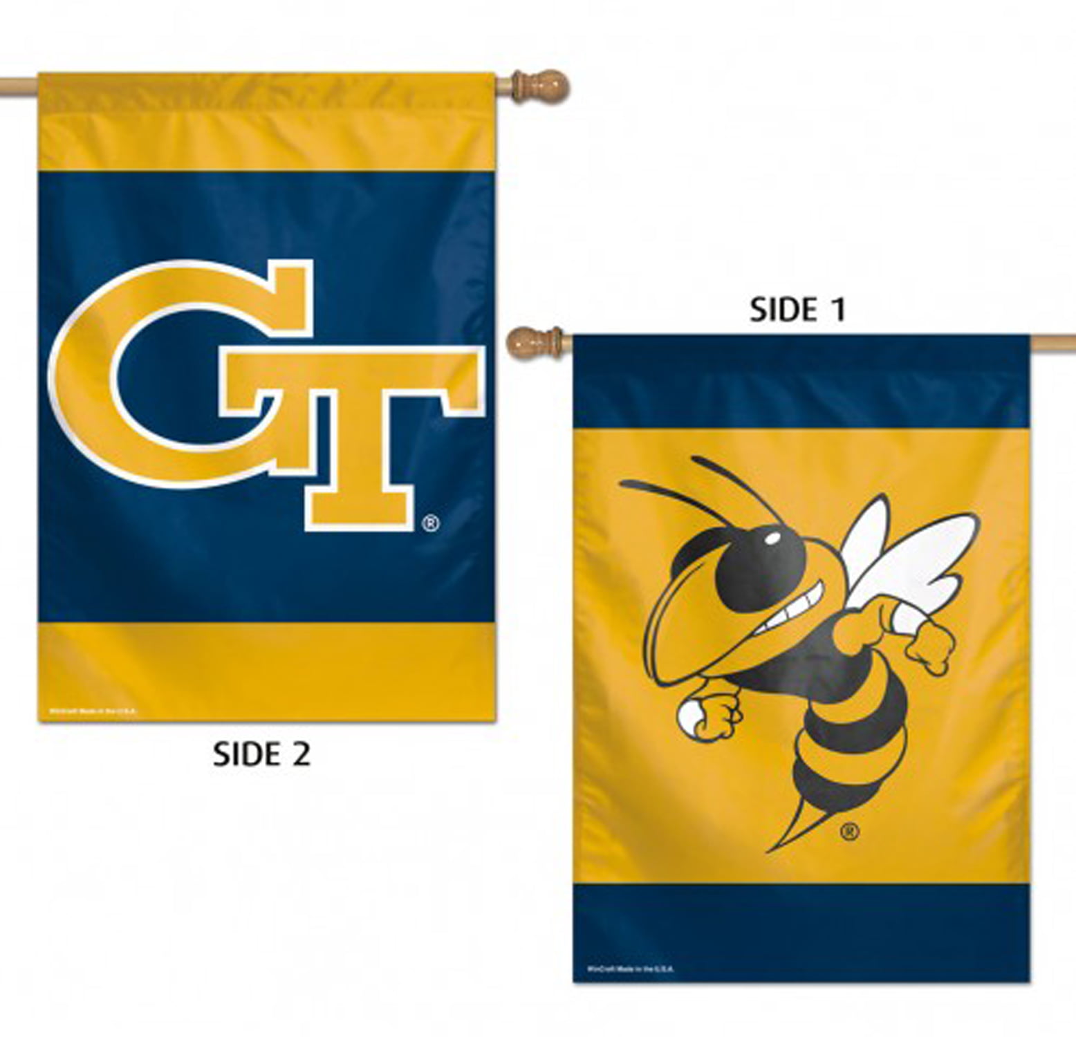Georgia Tech Yellow Jackets House Flag NCAA Licensed 28" x 40" Briarwood Lane 