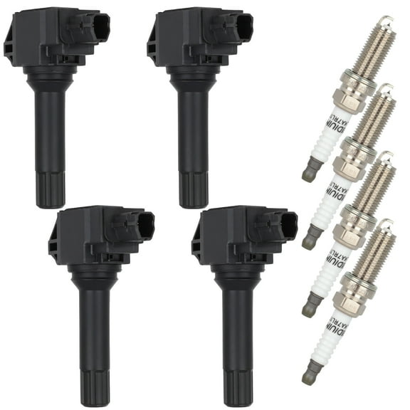 cciyu 4 ignition coils with 4 iridium Spark Plugs for Subaru Crosstrek 16-19 Impreza 2014-2019 2.0L UF774,UF747 GN10728