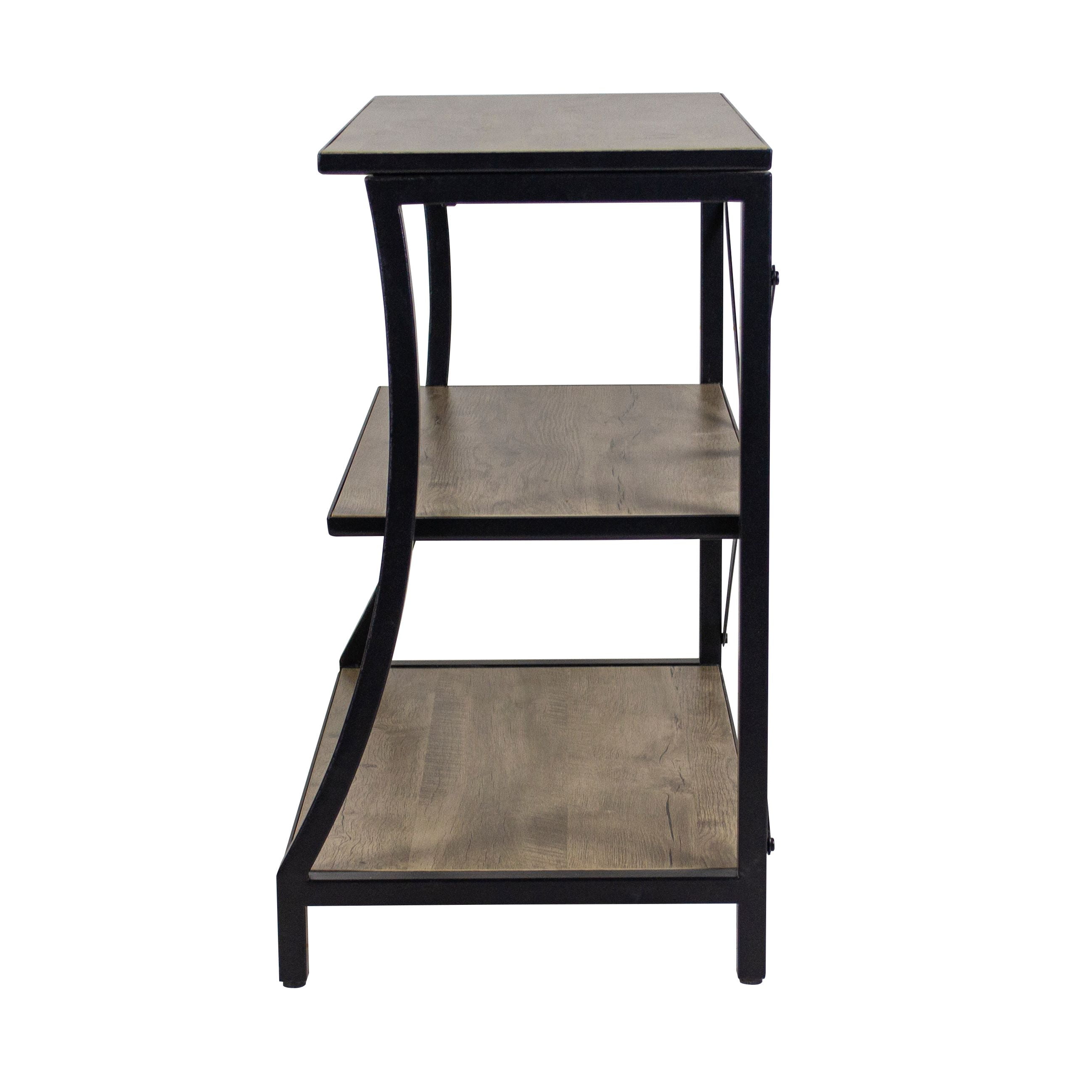 Aquatic Fundamentals Metal + Wood 40/55 Gallon Rustic Gray Aquarium Stand
