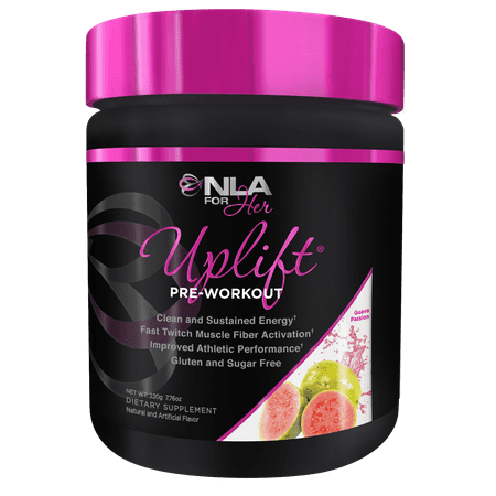 NLA for Her, Uplift Pre Workout Powder, Guava Passion, 40 (The Best Pre Workout For Females)